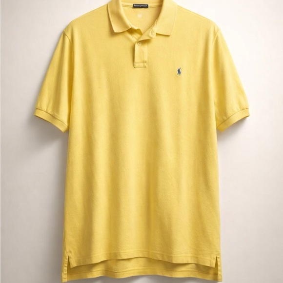 Polo by Ralph Lauren Men's Soft Yellow Polo Shirt - Picture 2 of 3